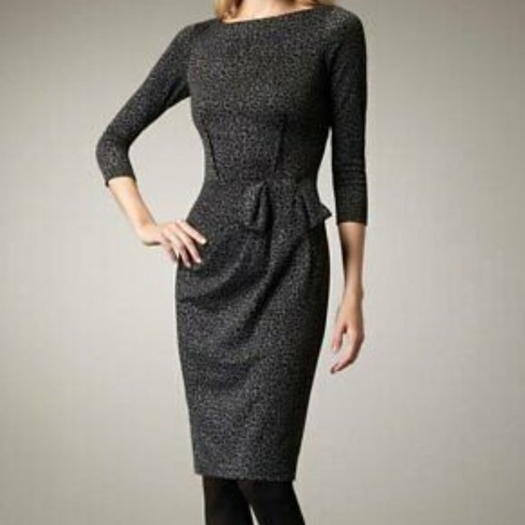 David Meister Dresses & Skirts - David Meister Gray Animal Print Sheath Dress